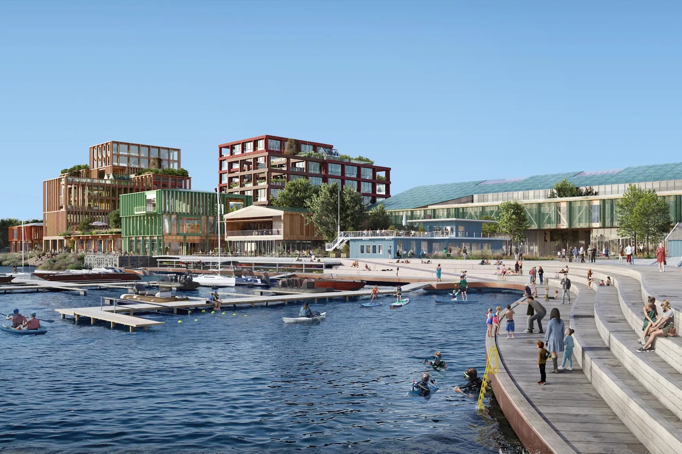 Fjordarium to Offer Underwater Views of Marine Life on Oslo Waterfront Haptic Architects Oslo Works Fornebu Brygge AS BOGL NIVA info 