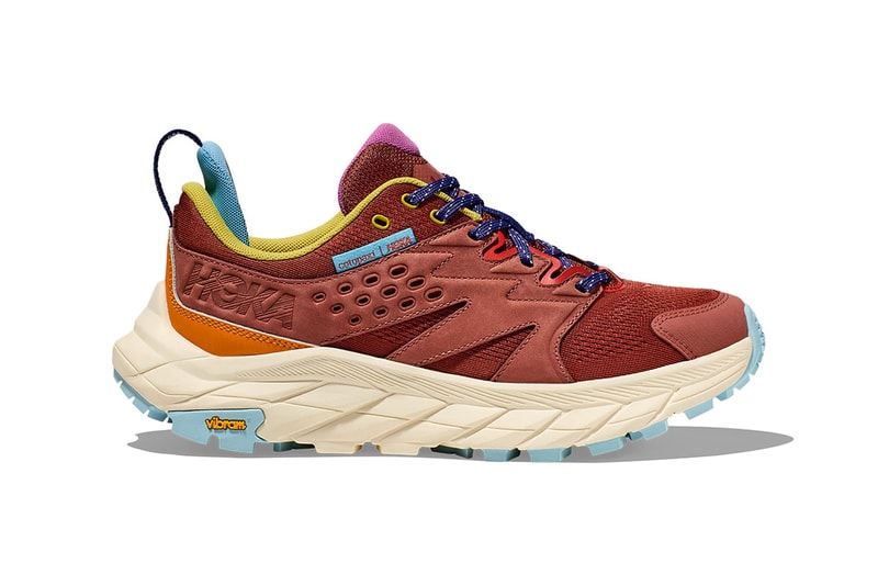 HOKA Cotopaxi Collaboration Campaign Footwear Apparel Sneakers Hiking Anacapa Breeze Low Kapai 3L Del Día Hip Pack