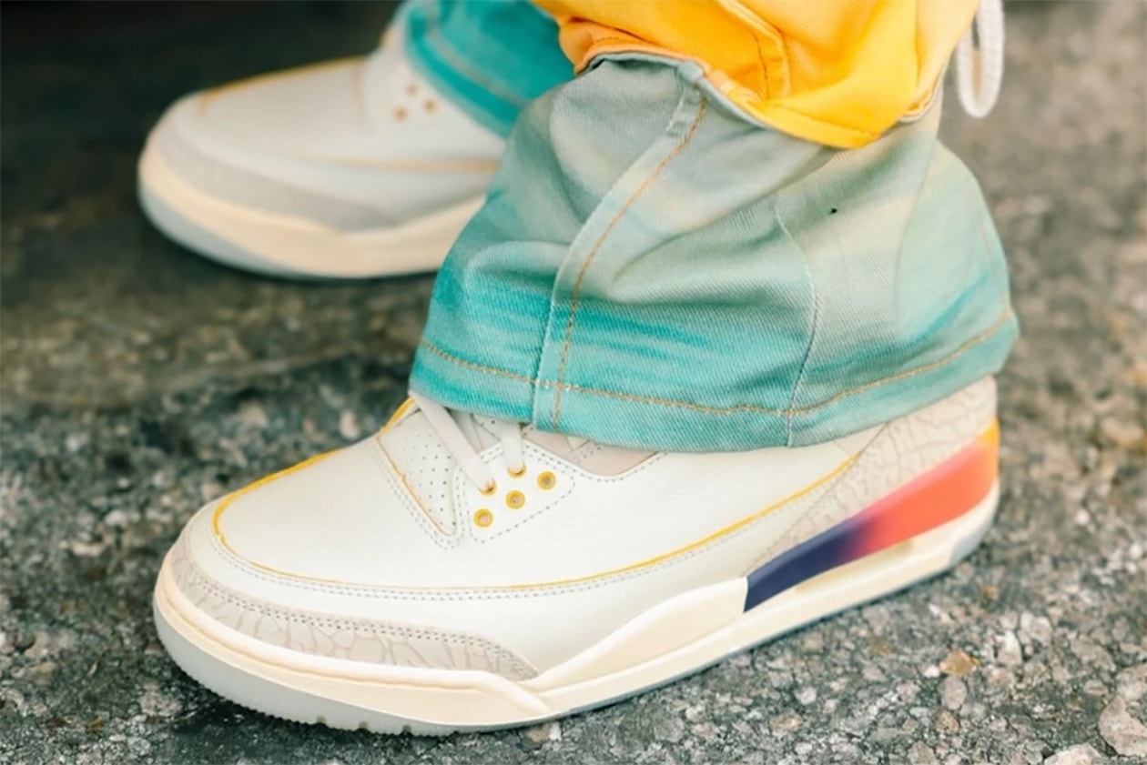 J Balvin x Air Jordan 3 Medellín Sunset Release Details