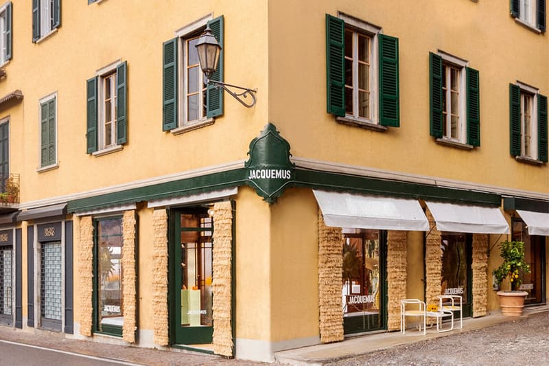 Picturesque Jacquemus Pop-Up Lands in Lake Como italy ete capsule collection summer cernobbio