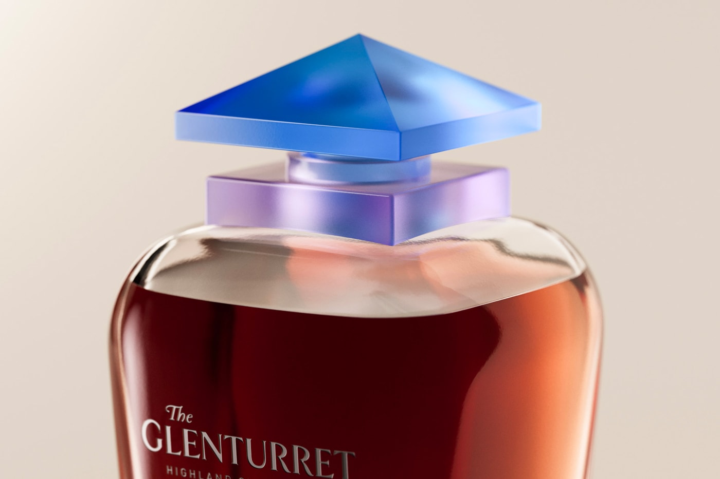 James Turrell Reveals $100K USD Limited-Edition Decanter with The Glenturret and Lalique bottle craftsmanship 80th birthday scotland's oldest working distillery luxury french glassmaker artist contemporary art referencing egypt