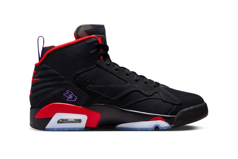 Official Look at the Jordan MVP "Raptors" DZ4475-006 purple red black toronto raptors nba basketball shoes colorway sneakers hybrid air jordan 6 7 8