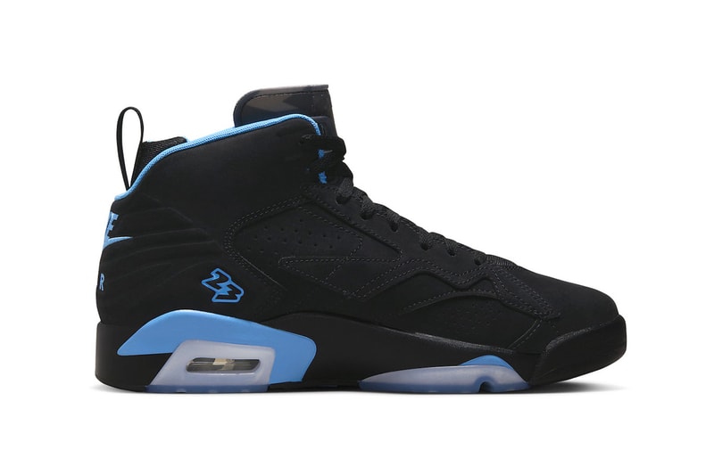 The Jordan MVP Gets Outfitted in the "UNC" Colorway DZ4475-004 Black/University Blue-White michael jordan high top basketball shoes hybrid jordan brand air jordan 6 7 8