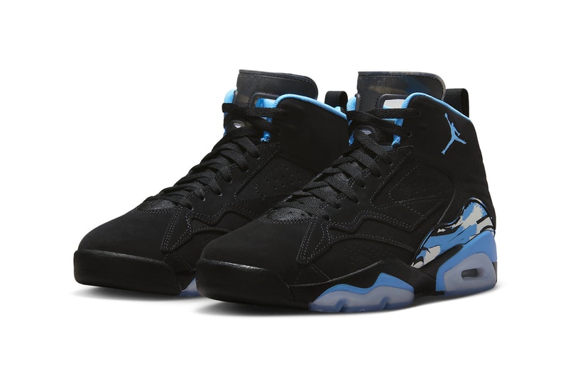 The Jordan MVP Gets Outfitted in the "UNC" Colorway DZ4475-004 Black/University Blue-White michael jordan high top basketball shoes hybrid jordan brand air jordan 6 7 8