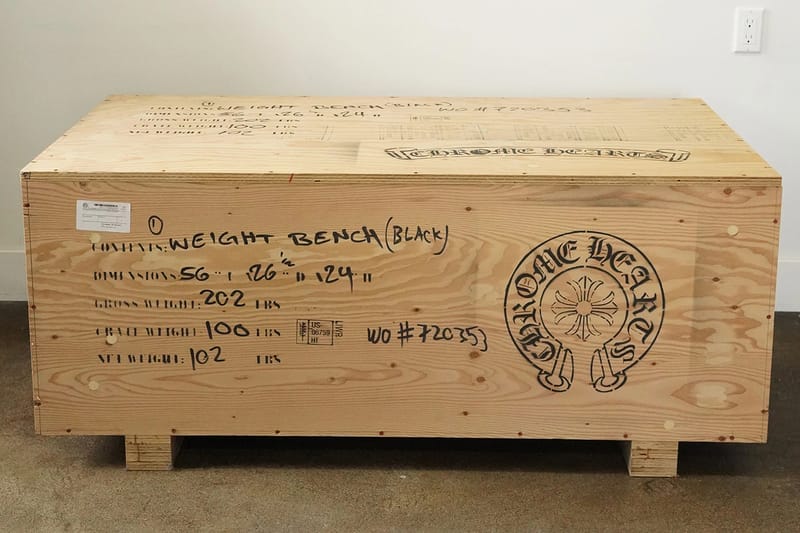 Justin Reed Is Selling a Chrome Hearts-Stamped Wooden Moving Crate for $15,000 USD
