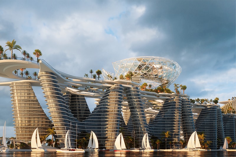 Kalbod Design Studio Dubai Healthcare Islands floating Healthcare City island