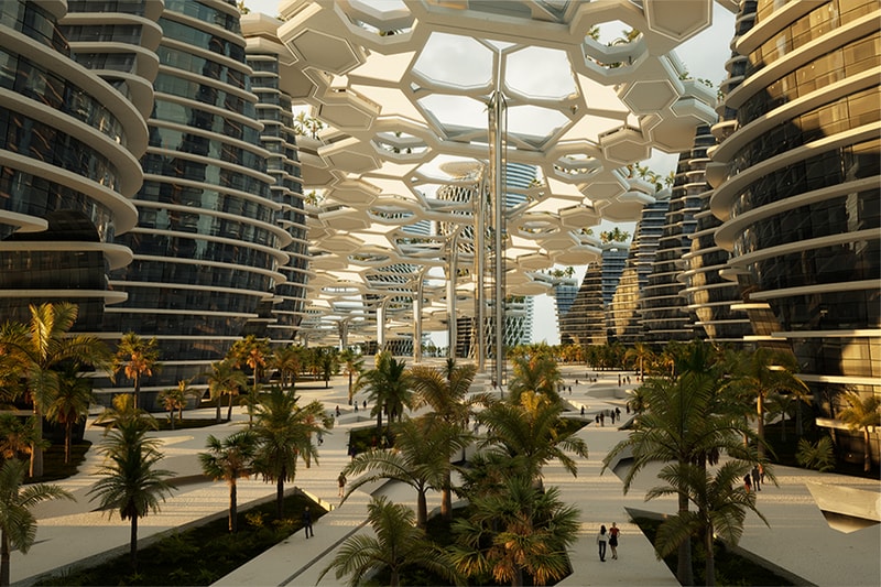 Kalbod Design Studio Dubai Healthcare Islands floating Healthcare City island