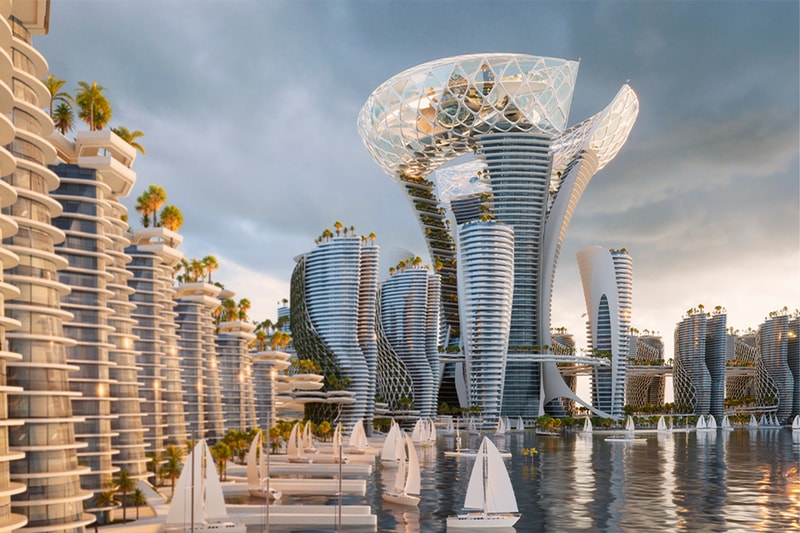 Kalbod Design Studio Dubai Healthcare Islands floating Healthcare City island
