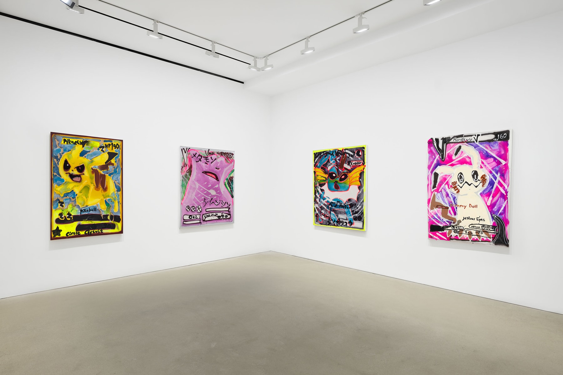 katherine bernhardt feature interview spotlight david zwirner exhibition pokemon paintings