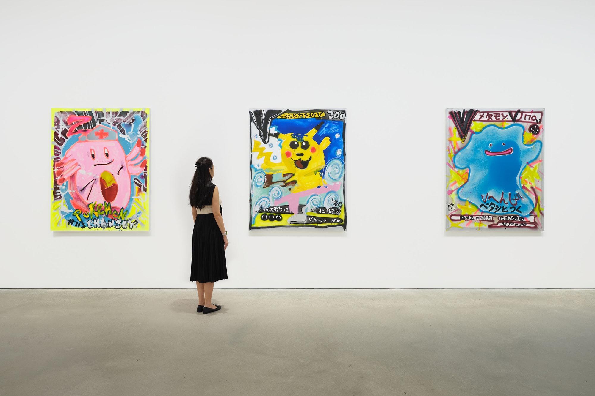 katherine bernhardt feature interview spotlight david zwirner exhibition pokemon paintings