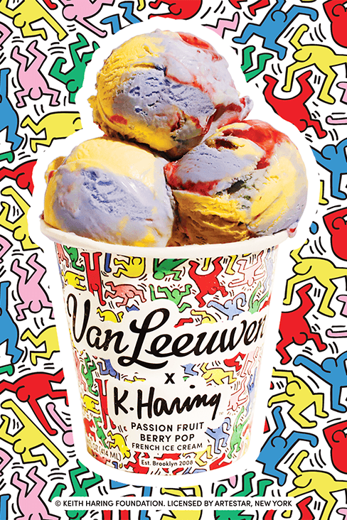 Keith Haring Van Leeuwen Ice Cream pride month art New York City artist dessert