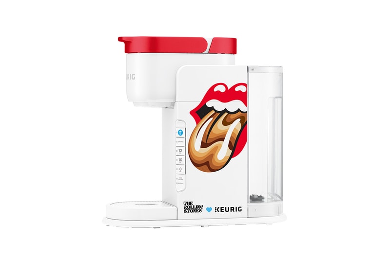 Keurig and The Rolling Stones Launch Ice Coffee Kit brewer tumbler cup red white black brown