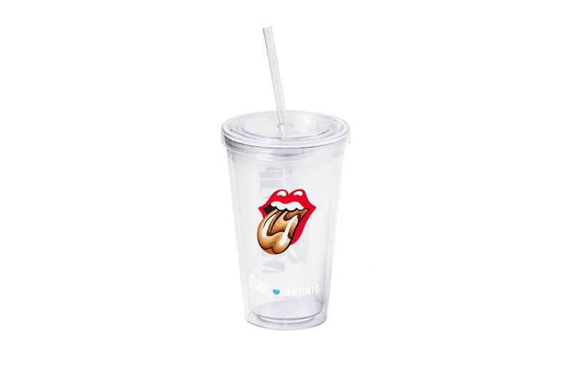 Keurig and The Rolling Stones Launch Ice Coffee Kit brewer tumbler cup red white black brown