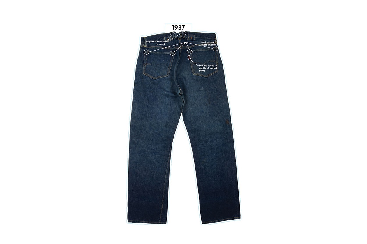 Rediscovering the Levi's 501 The World's First Blue Jeans metal rivets patent levi strauss feature info