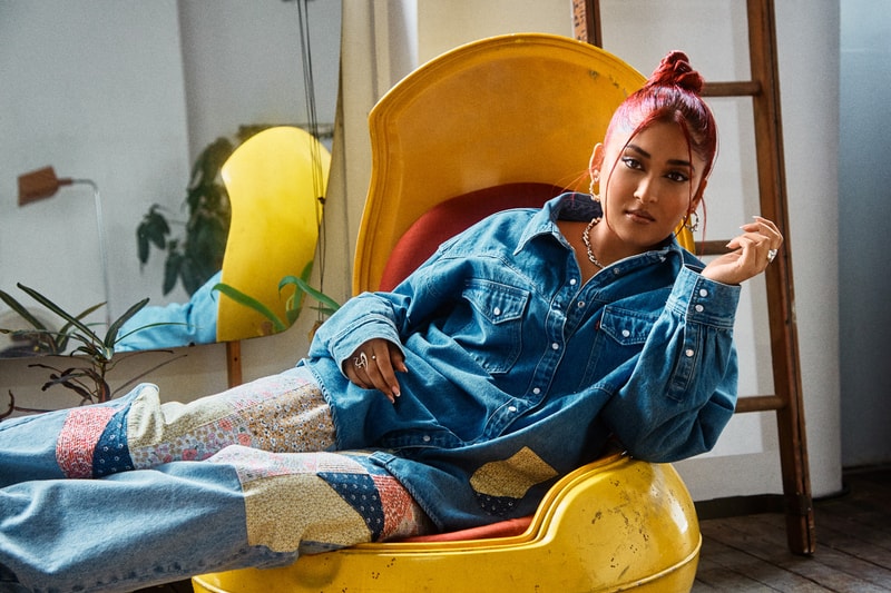 Australian Singer ASHWARYA Profile for Levi’s 501 150th Anniversary jeans denim 