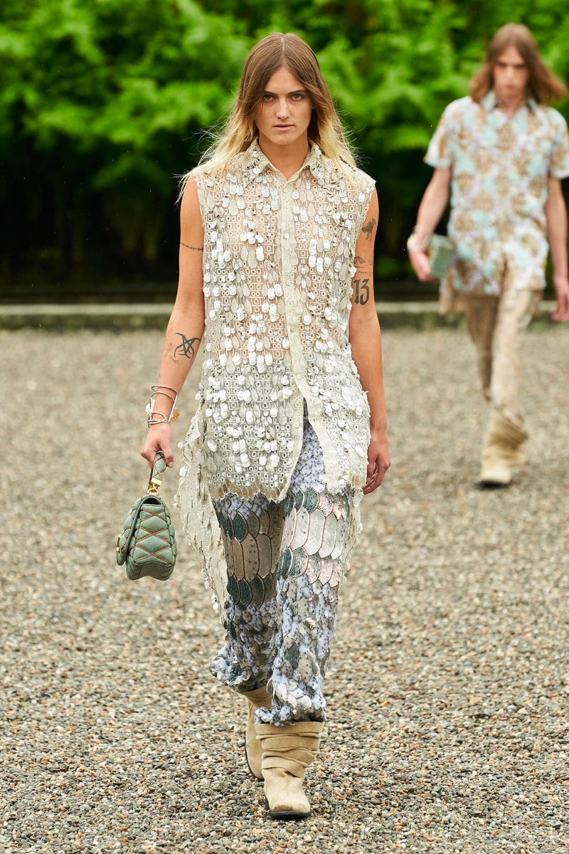 Louis Vuitton Resort 2024 Is an Ethereal Take on High Fashion Mermaidcore isola bella collection runway lake maggiore italy nicolas ghesquiere borromeo family