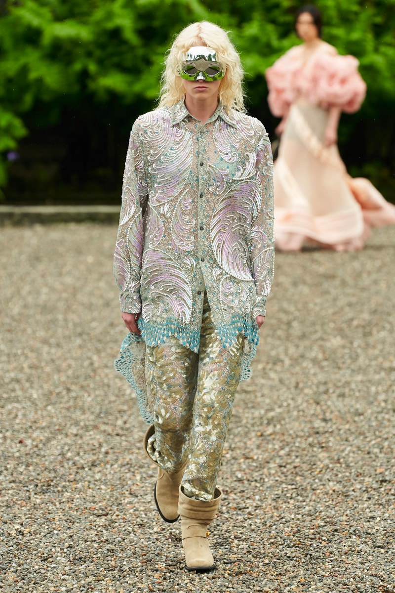 Louis Vuitton Resort 2024 Is an Ethereal Take on High Fashion Mermaidcore isola bella collection runway lake maggiore italy nicolas ghesquiere borromeo family