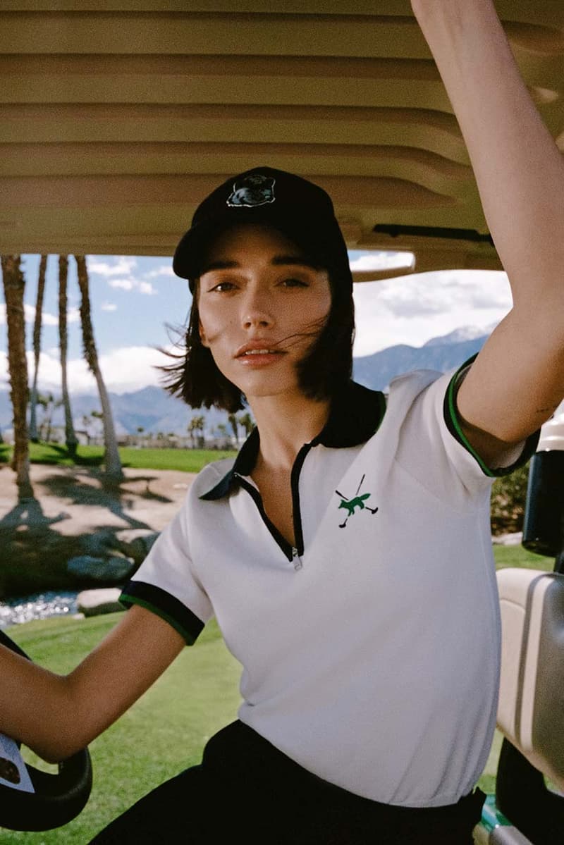 maison kitsune first golf collection paris japan fashion apparel polo pants t shirt skirt dress jacket hat