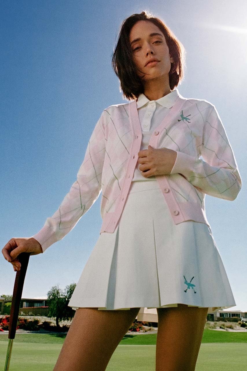 maison kitsune first golf collection paris japan fashion apparel polo pants t shirt skirt dress jacket hat