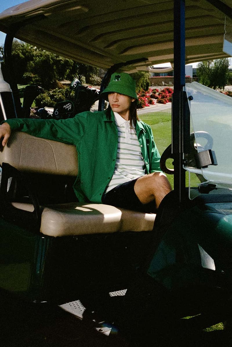 maison kitsune first golf collection paris japan fashion apparel polo pants t shirt skirt dress jacket hat