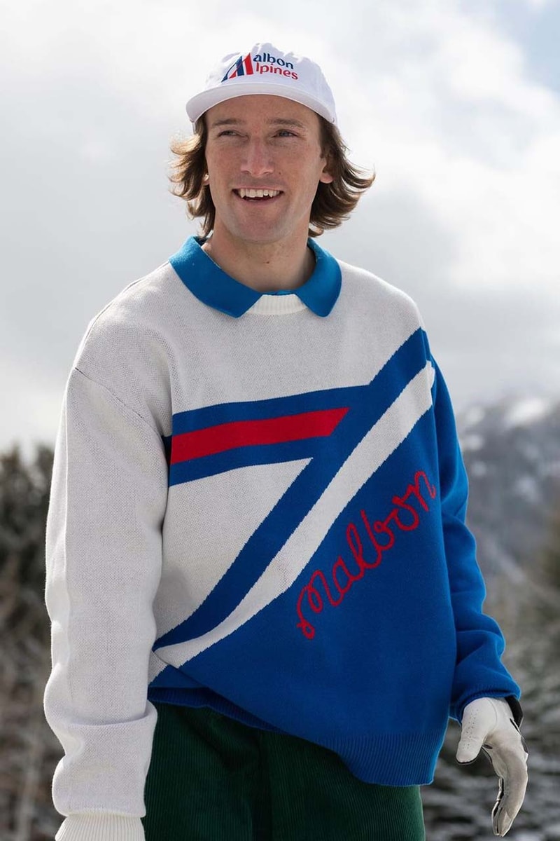 malbon golf and ski collection sweater polo corduroy fleece socks hoodie