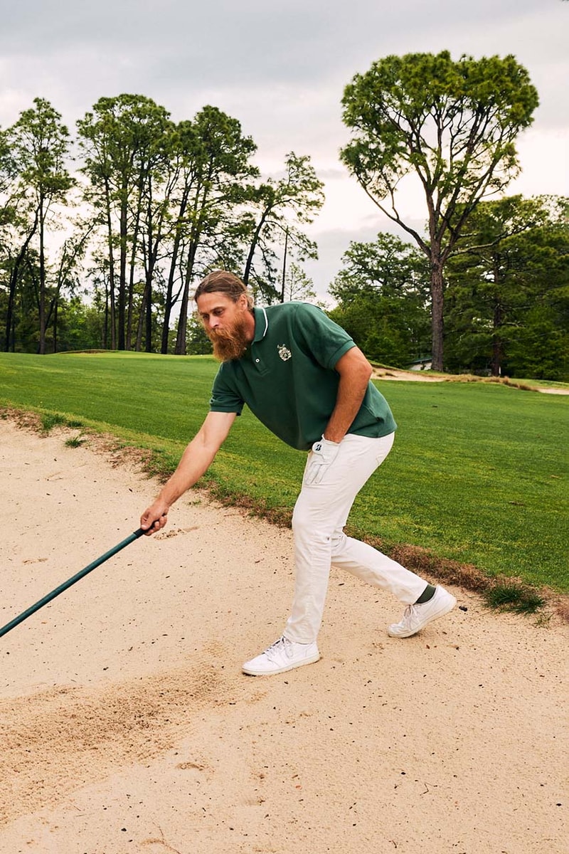 Today in questionable golf attire: spandex leggings