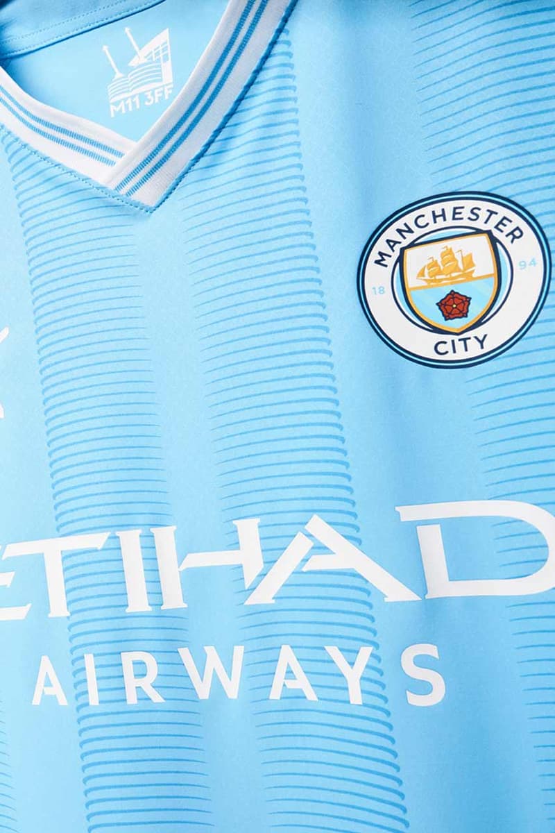 Manchester City PUMA 2023/24 Home Jersey Football Soccer Sports Premier League Erling Haaland Kevin De Bruyne Jack Grealish