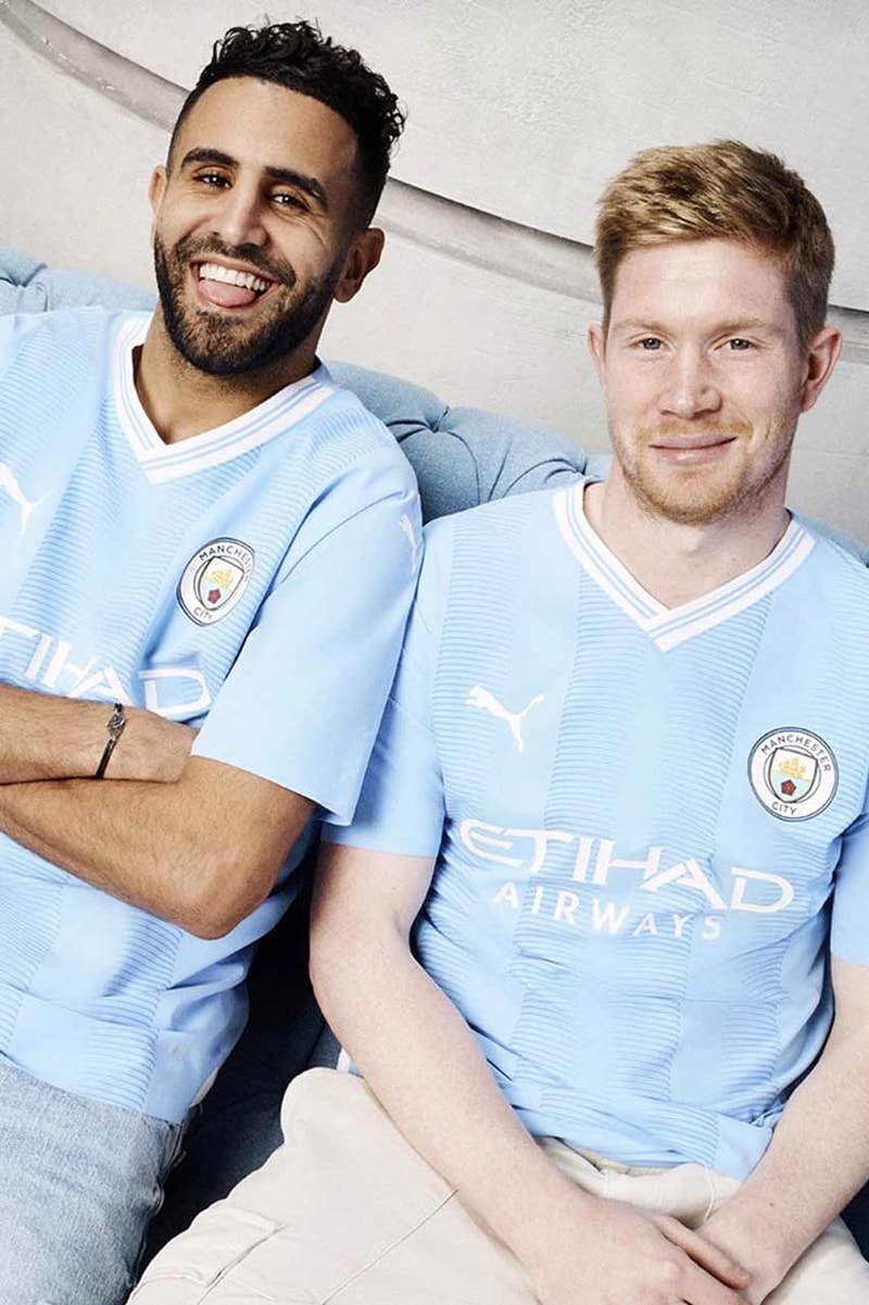 Manchester City PUMA 2023/24 Home Jersey Football Soccer Sports Premier League Erling Haaland Kevin De Bruyne Jack Grealish