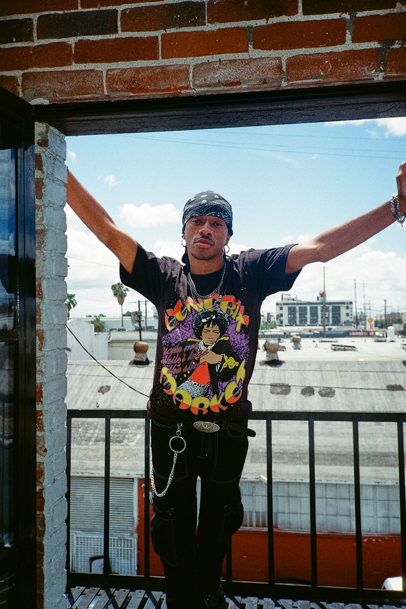 MARKET Jimi Hendrix Capsule Collection Michael Rios T-Shirt Tie Dye Hoodie Tray Trucket Hat