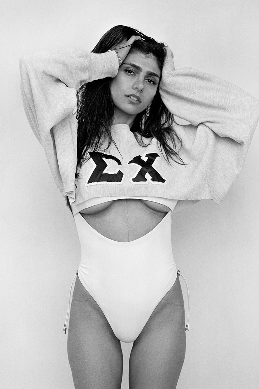 Mia Khalifa Shoreditch Ski Club Campaign Lookbook Summer Swimwear Lingerie T-Shirts Hoodies Emerging London Rising Brand 
