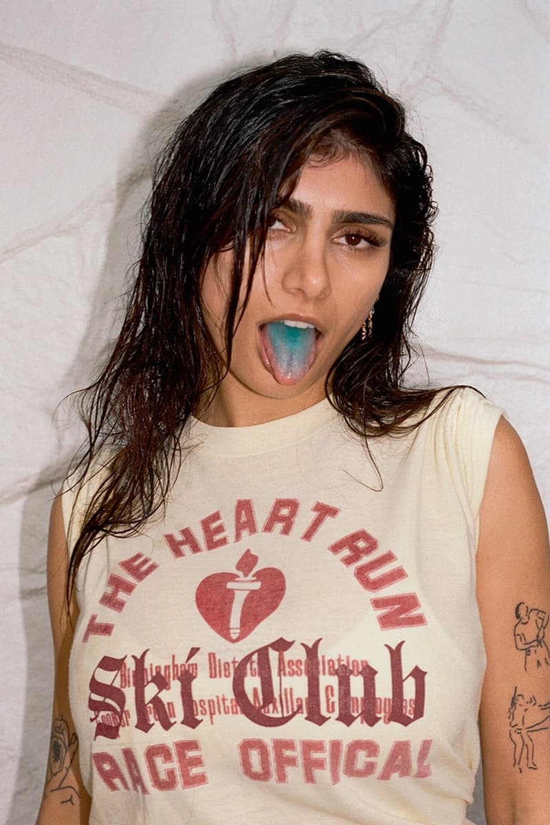 Mia Khalifa Shoreditch Ski Club Campaign Lookbook Summer Swimwear Lingerie T-Shirts Hoodies Emerging London Rising Brand