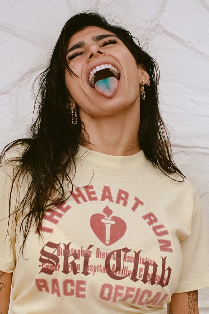 Mia Khalifa Shoreditch Ski Club Campaign Lookbook Summer Swimwear Lingerie T-Shirts Hoodies Emerging London Rising Brand