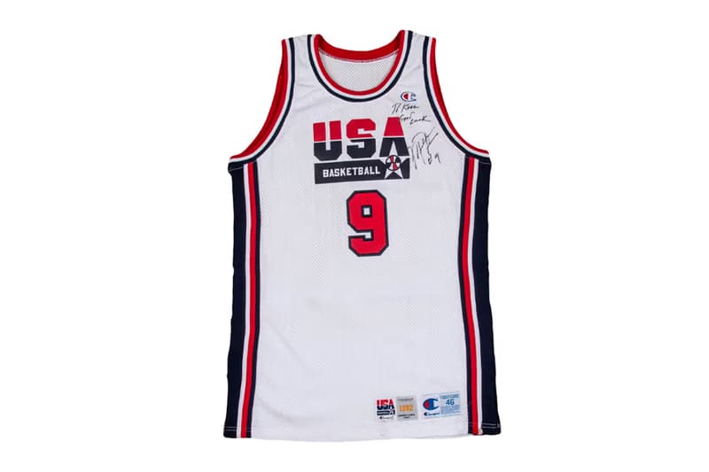 Michael Jordan game worn 1992 olympic Dream Team Jersey Sold auction 3 million usd