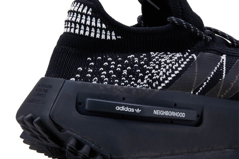 NEIGHBORHOOD adidas nmd S1 n knit black stitching low cut boot magnetic buckle release info date price