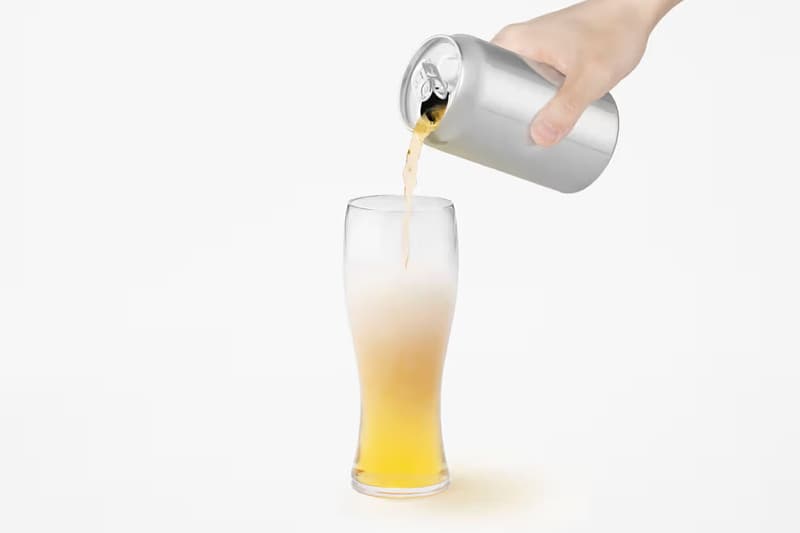 Nendo's Two-Way Beer Can Design Creates the "Ideal Foam"