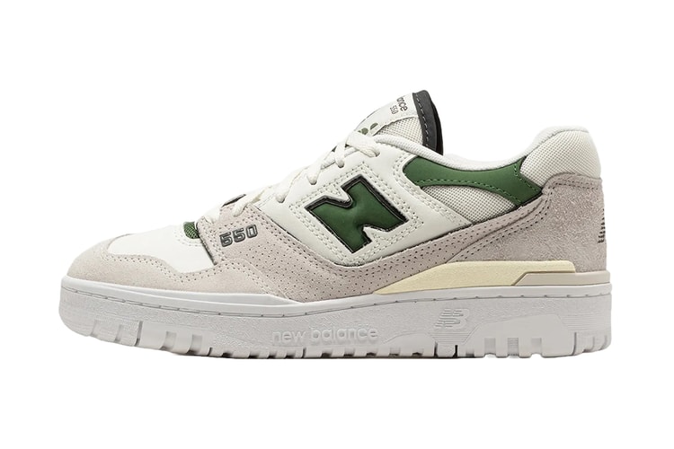 New Balance 550 Arrives in a New White/Green