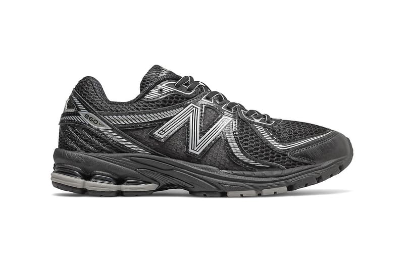 New Balance 860V2 Arrives in "Black/Silver Metallic" ML860XC mesh technical sneaker nb functional