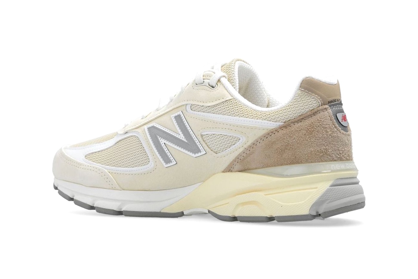 New Balance 990v4 Receives a Summer-Ready "Cream" Colorway U990TE4 made in usa boston teddy santis dad shoes sneakers 