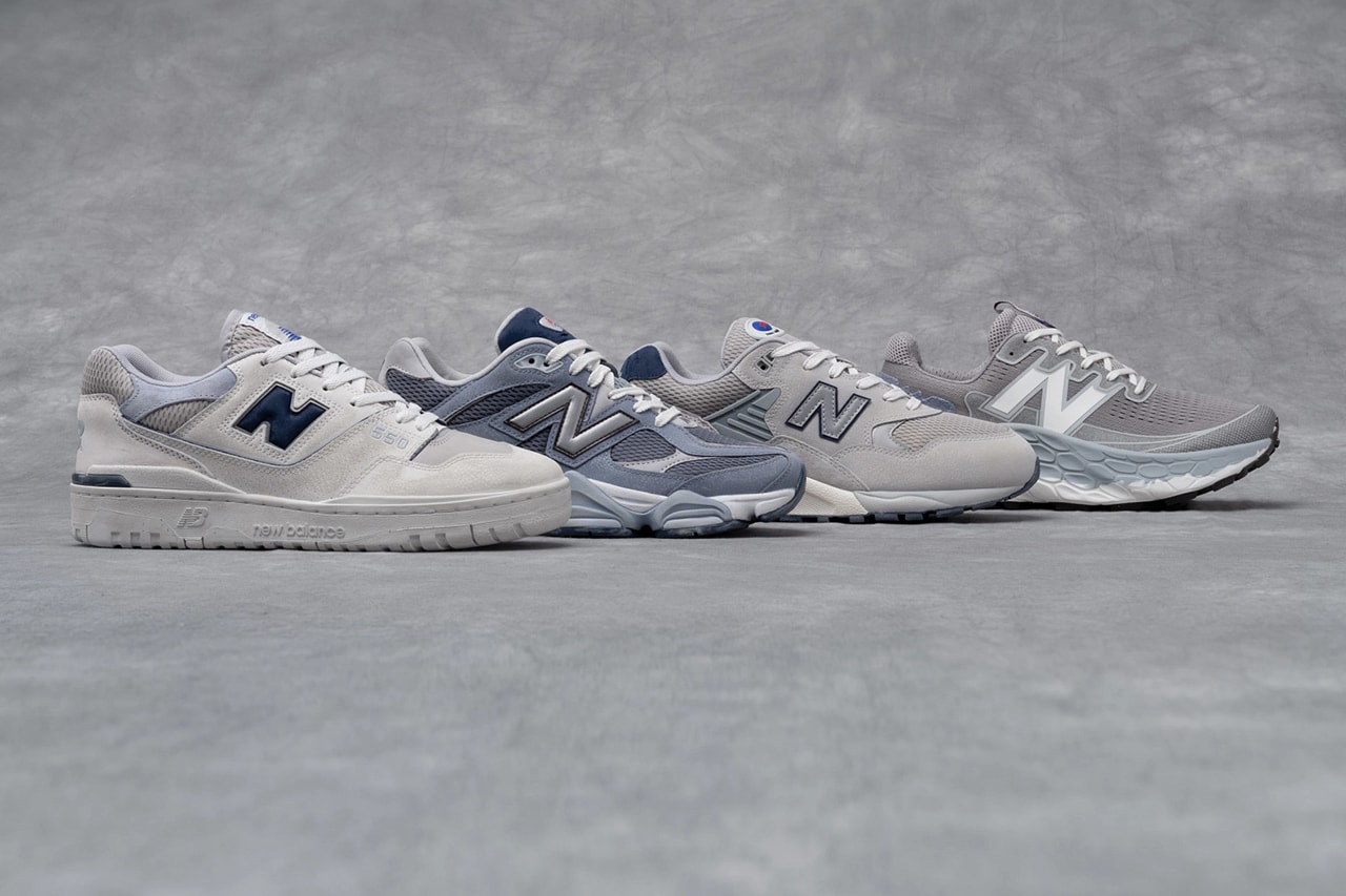 new balance grey day 550 9060 990v6 more trail 574 580 hoodie tee sweatpants release date info store list buying guide photos price 