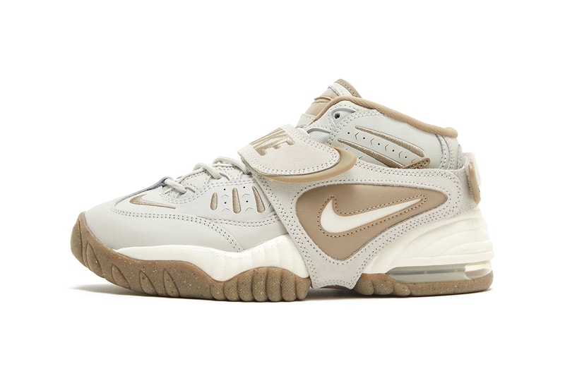 Nike Air Adjust Force Surfaces in "Light Bone/Khaki" DZ1844-200 Khaki/Light Bone/Gum Medium Brown swoosh sneakers shoes chunky dad shoes velcro strap