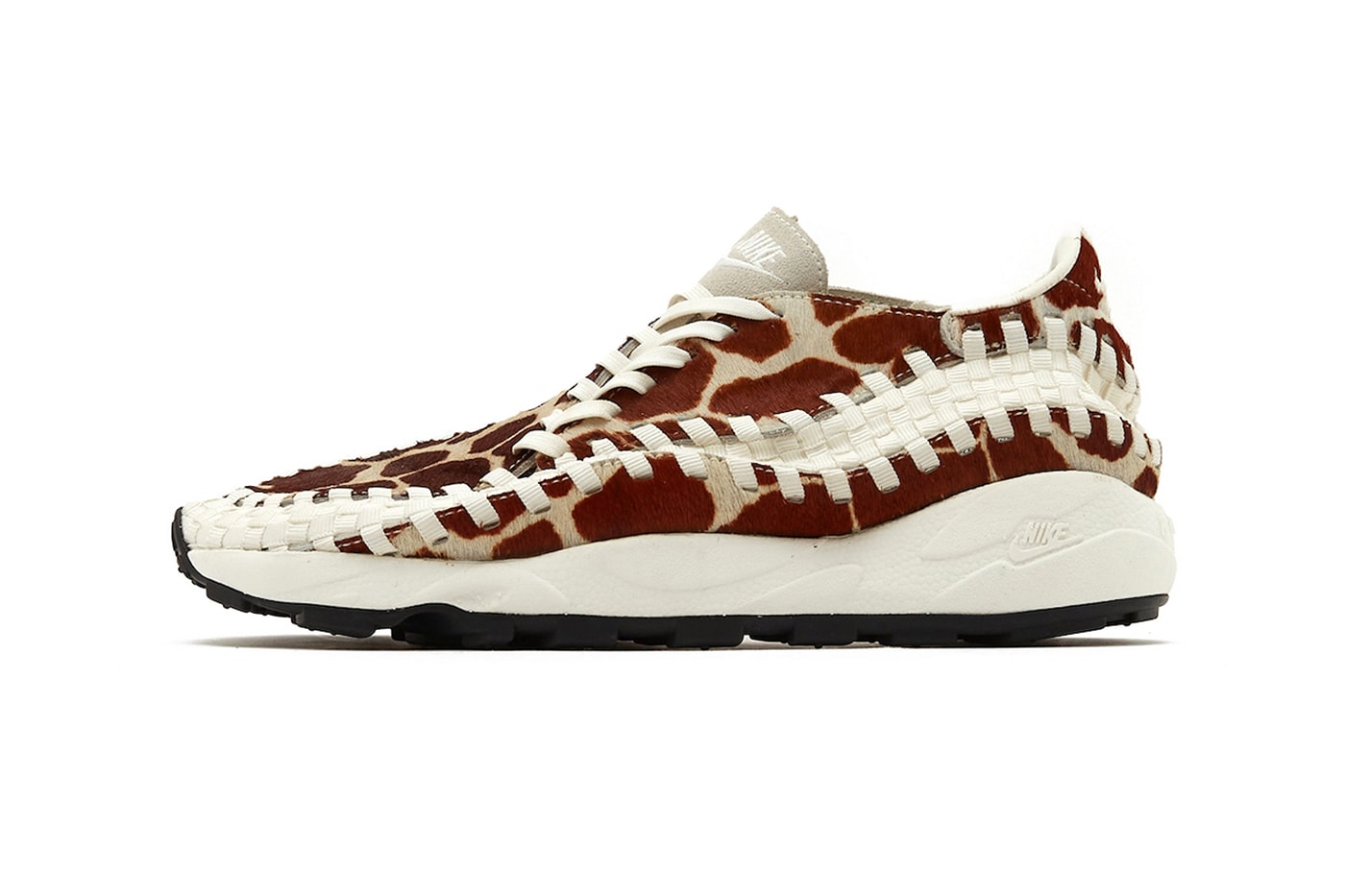 Nike Reveals Air Footscape Woven "Cow Print" For Fall 2023 release info  FB1959-100 Sail/Sail-Black