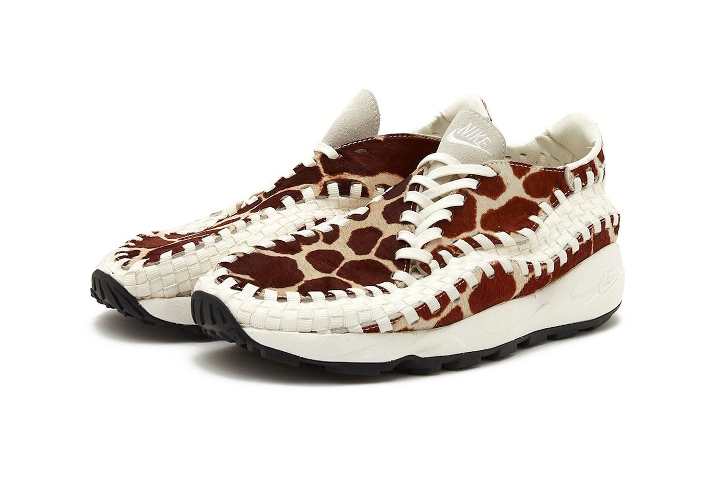 Nike Reveals Air Footscape Woven "Cow Print" For Fall 2023 release info  FB1959-100 Sail/Sail-Black