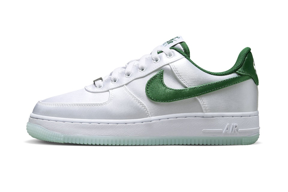 Nike Air Force 1 Low White/Green Release Hypebeast