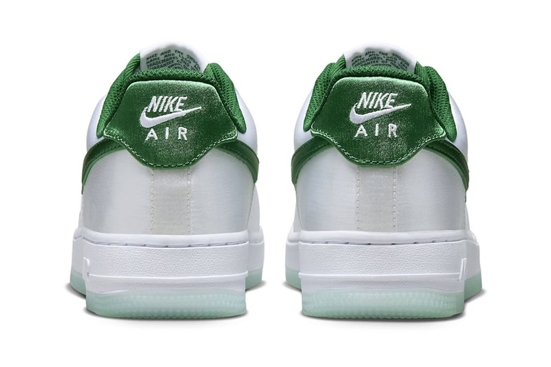 Nike Air Force 1 Low Satin White/Green DX6541-101 Release