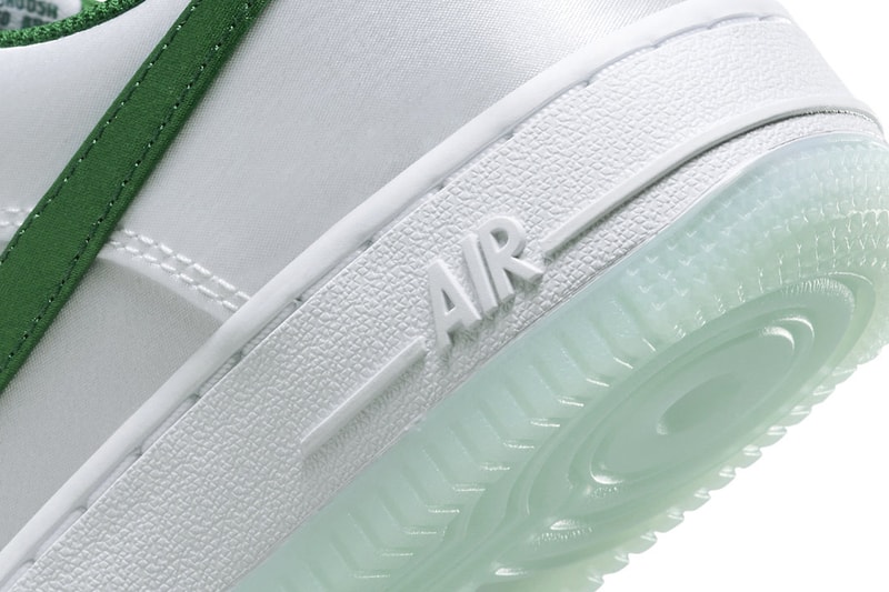 Green Outlined Nike Air Force Ones Green and White Nike Air 