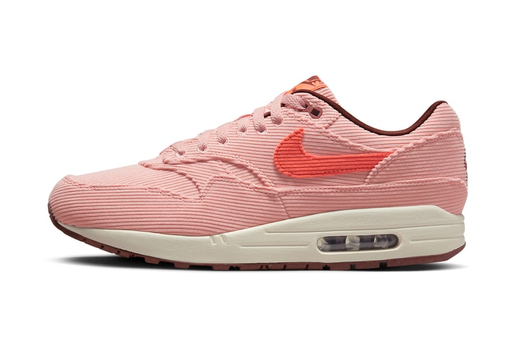 Nike Dresses the Air Max 1 in a Corduroy-Covered "Coral Stardust"