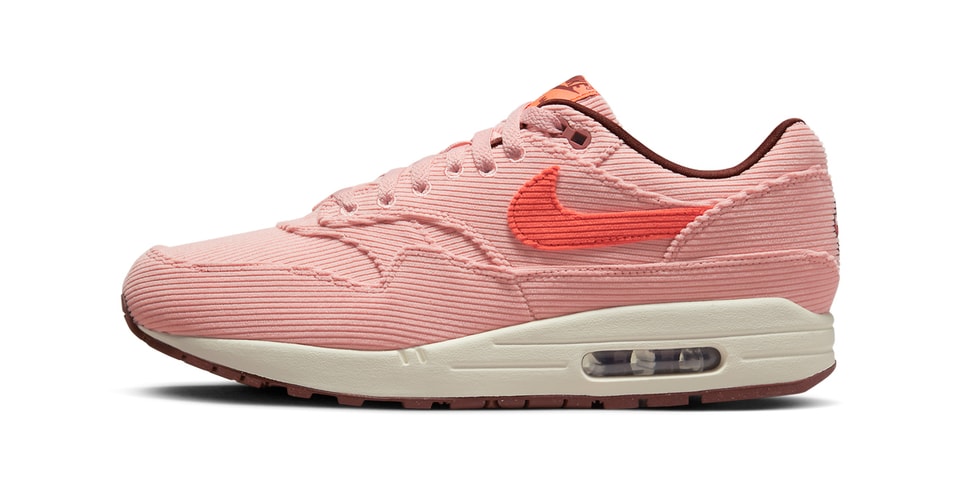 Nike Dresses the Air Max 1 in a Corduroy-Covered "Coral Stardust"