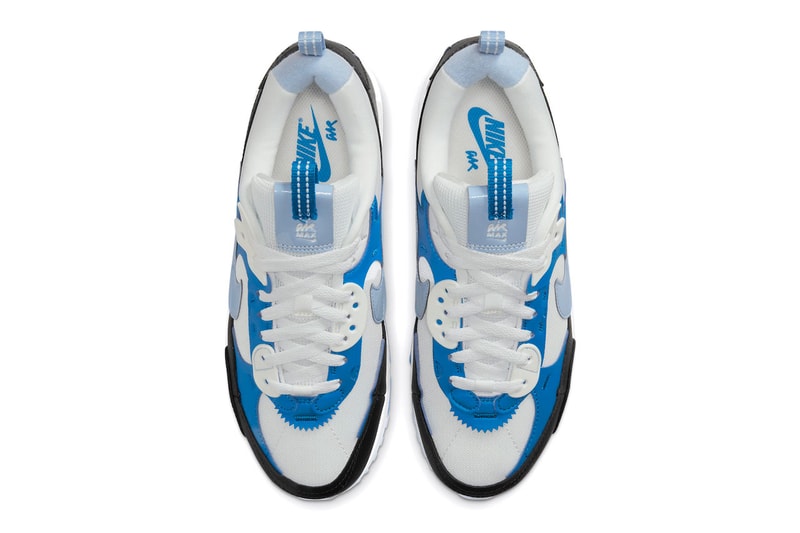 Nike Air Max 90 Cobalt Blue Footwear Sneakers Shoes Trainers Black Leather Just Do It Swoosh Michael Jordan Fashion Streetwear 