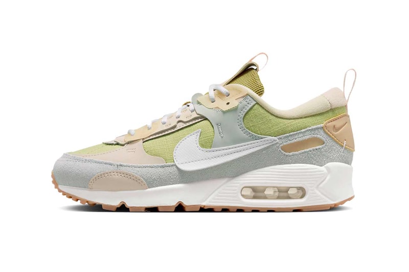 Nike Air Max 90 Futura Green Grey Cream Sneakers Footwear Trainers Fashion Streetwear Swoosh Just Do It