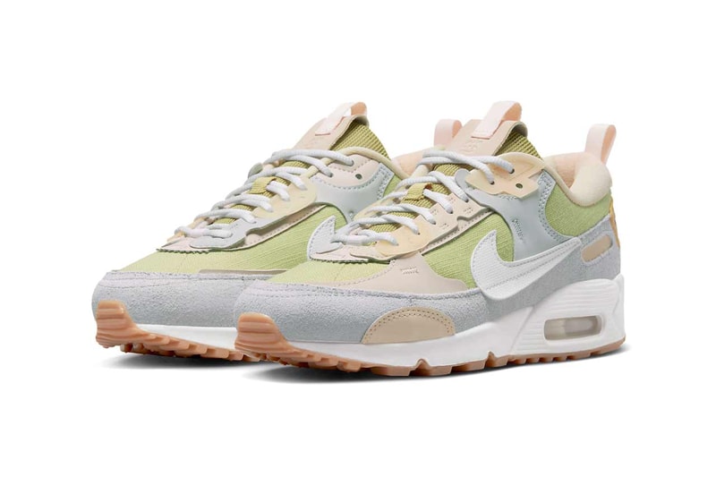 Nike Air Max 90 Futura Green Grey Cream Sneakers Footwear Trainers Fashion Streetwear Swoosh Just Do It